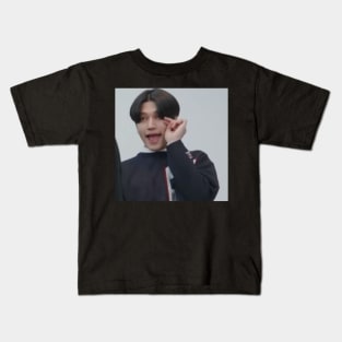 Kpop ATEEZ Wooyoung Aegyo Meme Funny Kids T-Shirt